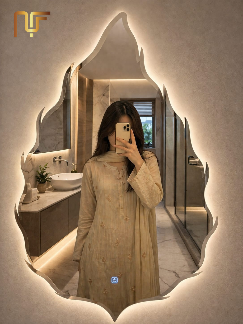 Fire Style Looking Mirror – 1002